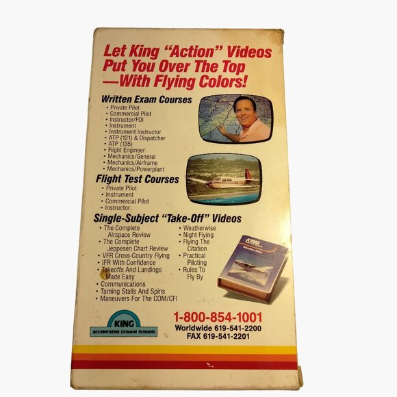 King Private Pilot Written Exam Course Vintage VHS Flight School - Picture 4 of 7